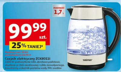 Czajnik elektryczny Zelmer ZCK8011I promocja w Auchan