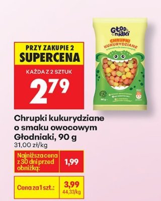 Chrupki kukurydziane o smaku owocowym promocja w Biedronka