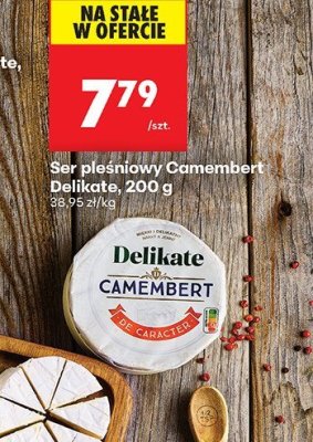 Ser pleśniowy Camembert 200 g Delikate promocja w Biedronka
