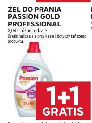 Żel do prania Passion Gold Professional promocja w Stokrotka
