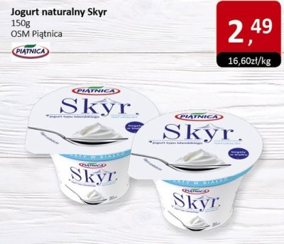 Jogurt naturalny Skyr OSM Piątnica promocja w Market Point