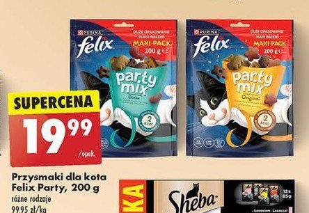 Karma dla kotów ocean mix Purina felix party mix promocja w Biedronka