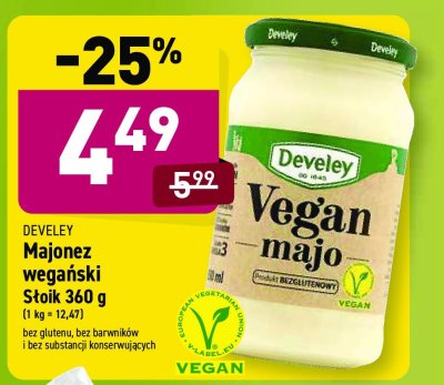 Majonez wegański Develey promocja