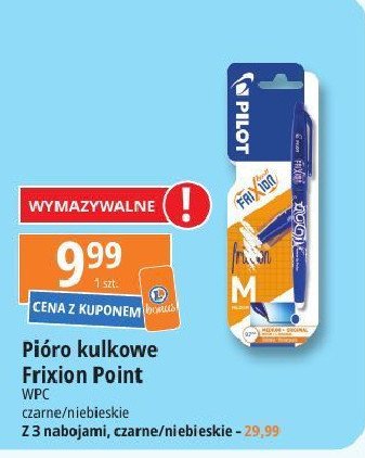 Pióro kulkowe frixon czarne + 3 wkłady Pilot promocja