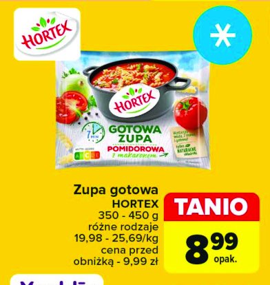 Zupa pomidorowa z makaronem Hortex promocja