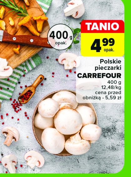 Pieczarki polska Carrefour promocja