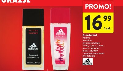 Dezodorant Adidas Active Bodies wybrane rodzaje promocja w Intermarche
