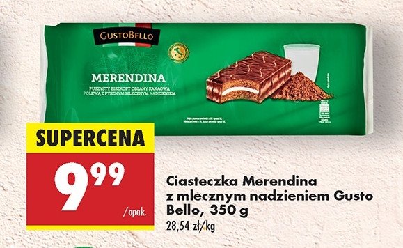 Ciasteczka merendina Gustobello promocja