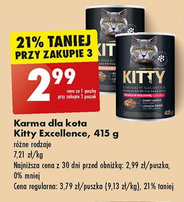 Karma dla kota z wołowiną i wątróbką Kitty promocja