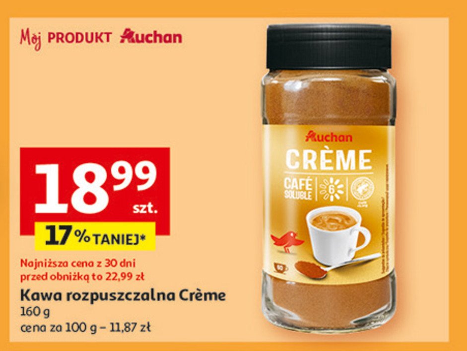 Kawa crema Auchan promocja