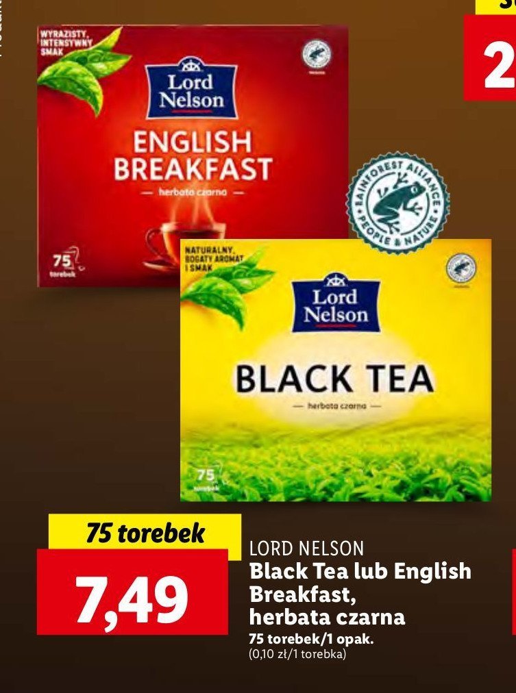 Herbata english breakfast tea Lord nelson promocja