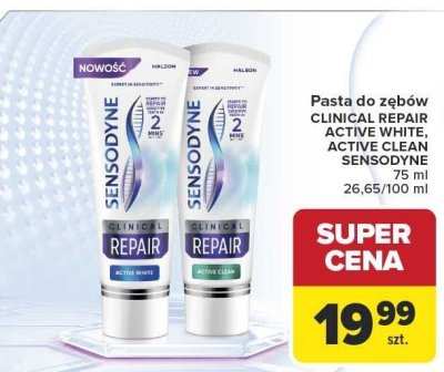 Pasta do zębów Sensodyne Clinical Repair Active White promocja w Carrefour