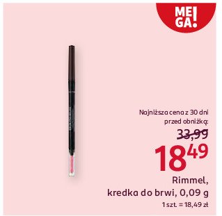 Kredka do brwi Rimmel maxi blush promocja