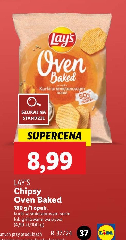 Chipsy grillowane warzywa Lay's oven baked (prosto z pieca) Frito lay lay's promocja