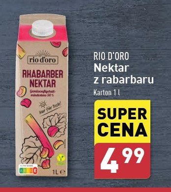 Nektar z rabarbaru Rio d'oro promocja