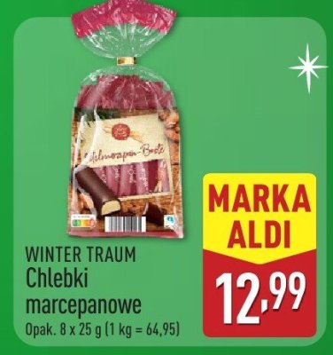Ciastka WINTER TRAUM Chlebki marcepanowe promocja w Aldi