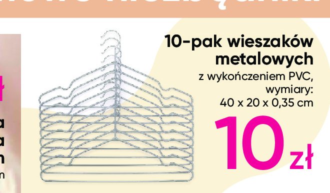 Wieszaki metalowe promocja