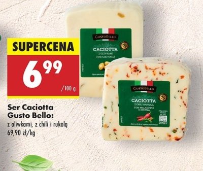 Ser caciotta z oliwkami Gustobello promocja