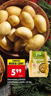 Ziemniaki polskie sałatkowe, opak. 1,5 kg promocja w Biedronka