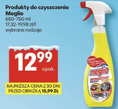 Środek do czyszczenia Meglio 650-750 ml wybrane rodzaje promocja w Delikatesy Centrum