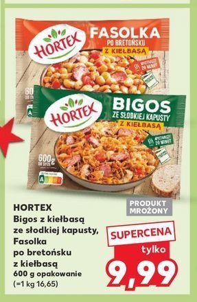 Fasolka po bretońsku z kiełbasą Hortex promocja w Kaufland