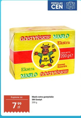 Masło extra gostyńskie SM Gostyń promocja w Dino