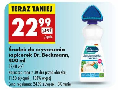 艢rodek czyszcz膮co-odplamiaj膮cy do dywan贸w i tapicerek Dr. beckmann promocja