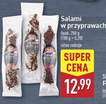 Salami z suszonymi pomidorami Bell polska promocja w Aldi