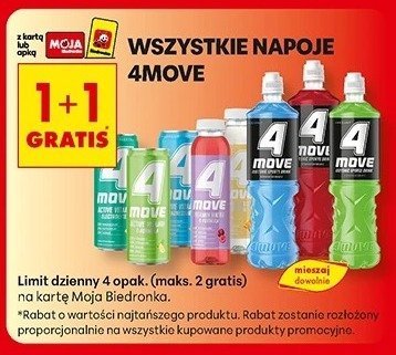 Napoje 4Move promocja w Biedronka