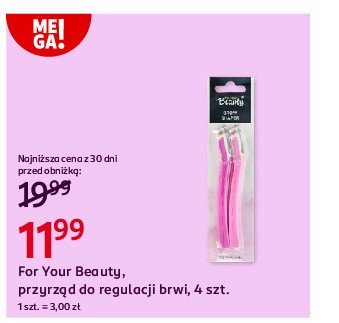 Przyrząd do regulacji brwi For your beauty basic promocja