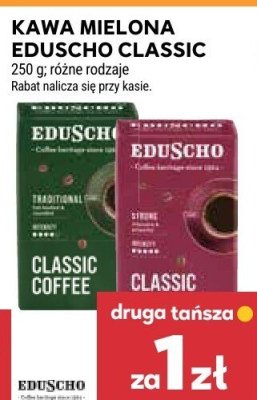Kawa mielona Eduscho Classic różne rodzaje promocja w Stokrotka