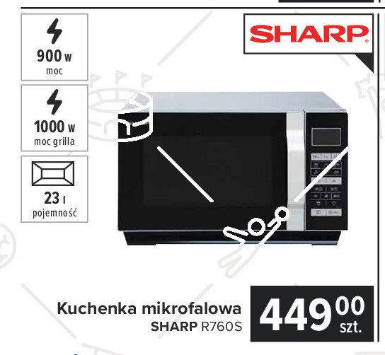 Kuchenka mikrofalowa r760s Sharp promocja