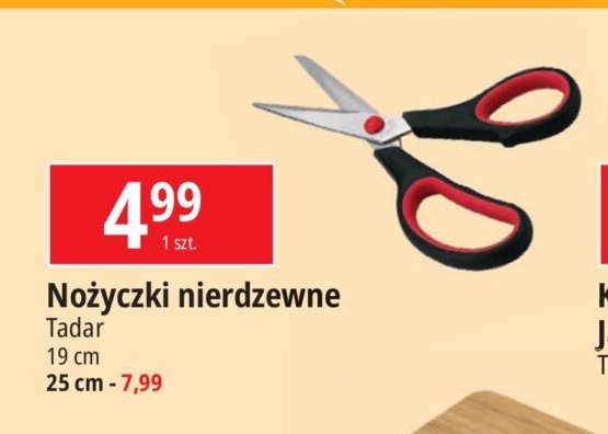 Nożyczki nierdzewne 25 cm Tadar promocja