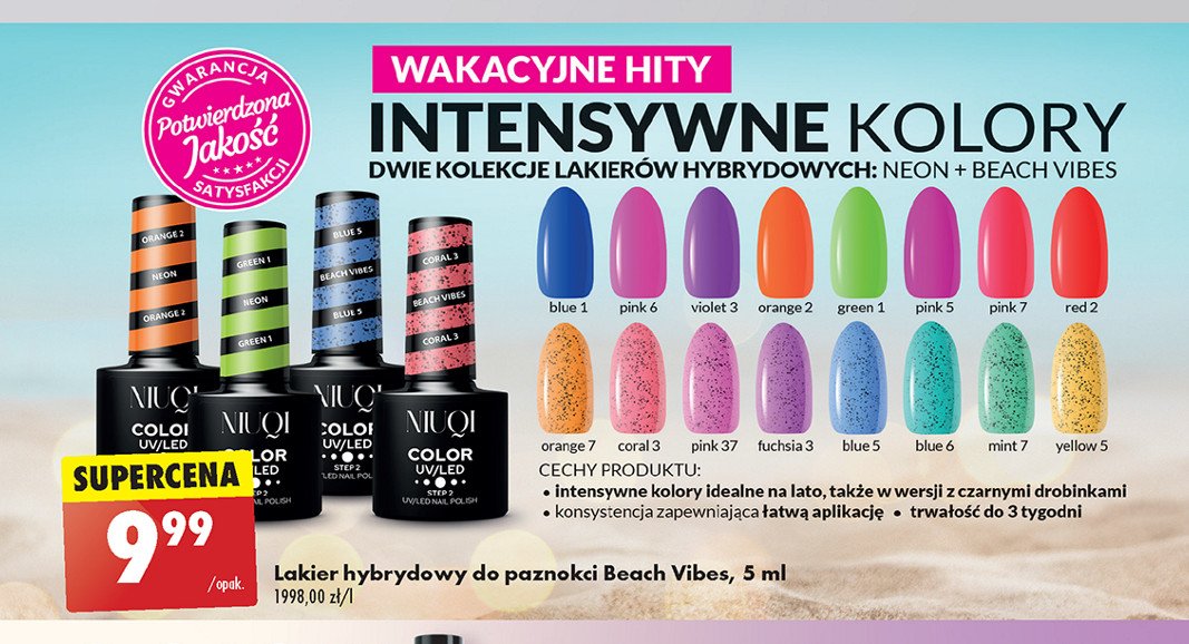 Lakier hybrydowy pink 6 Niuqi promocja