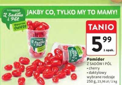 Pomidor cherry Z Sadów i Pól promocja w Intermarche