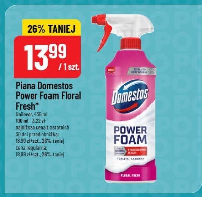 Piana Domestos Power Foam Floral Fresh promocja w POLOmarket