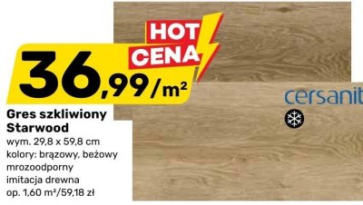 Gres szkliwiony Starwood Cersanit promocja w Bricomarche
