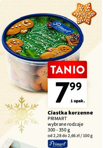 Ciastka korzenne Primart promocja