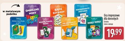 Gry imprezowe dla dorosłych promocja w Aldi