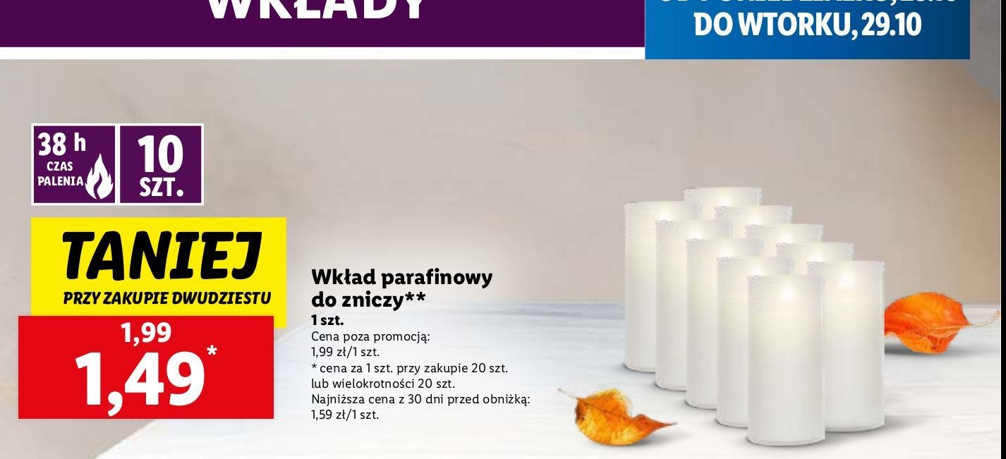 Wkład parafinowy 38 h promocja