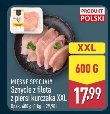 Sznycle z fileta z piersi kurczaka XXL promocja w Aldi