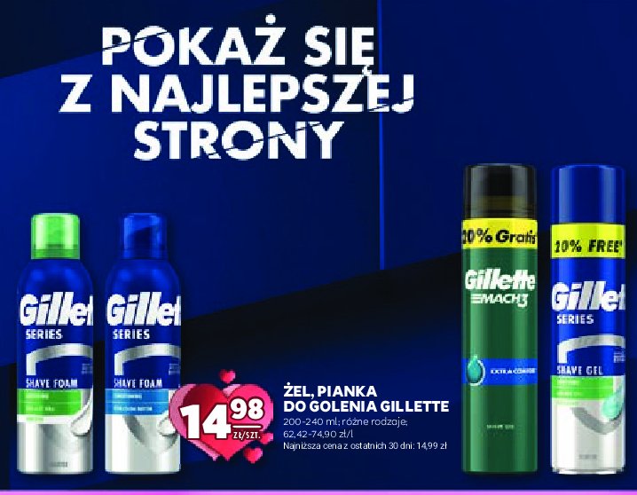 Żel do golenia sensitive Gillette promocja