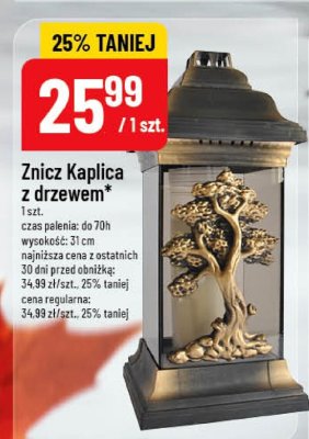 Znicz Kaplica z drzewem promocja w POLOmarket