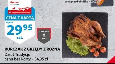 Kurczak z grz臋dy z ro偶na Z naszego pieca auchan promocja