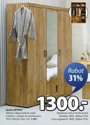 Szafa LINTRUP promocja w Jysk