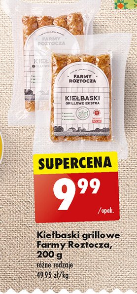 Kiełbaski grillowe Farmy roztocza promocja