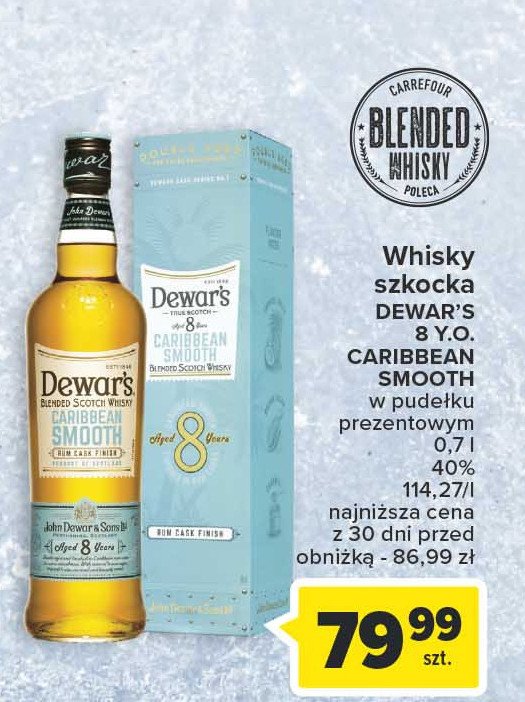 Whisky Dewar's 8 caribbean smooth promocja