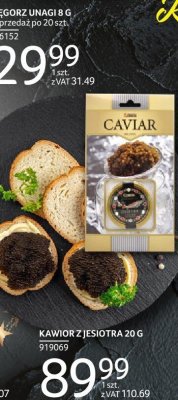 Węgorz unagi 8 g sprzedaż po 20 szt. promocja w Selgros