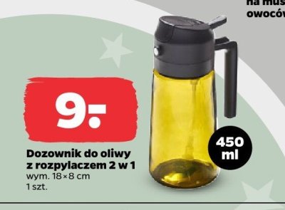 Dozownik do oliwy z rozpylaczem 2 w 1  promocja w Netto