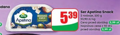 Ser Apetina Snack Arla promocja w Dino